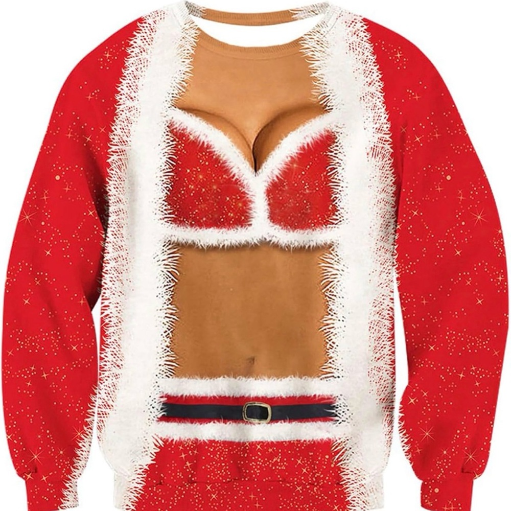 Festive Red Santa Sweater - Women's Intimates & Sleepwear